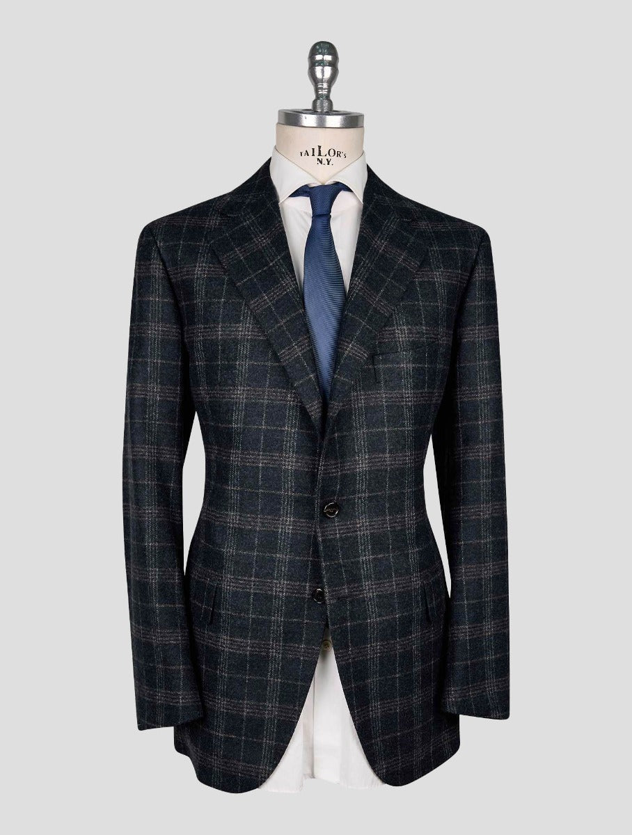 Cesare Attolini Gray Green Wool Pa Blazer