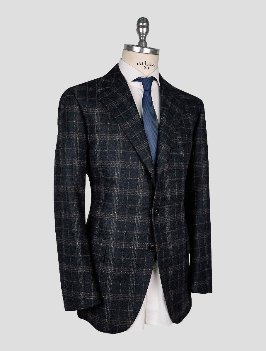 Cesare Attolini Gray Green Wool Pa Blazer