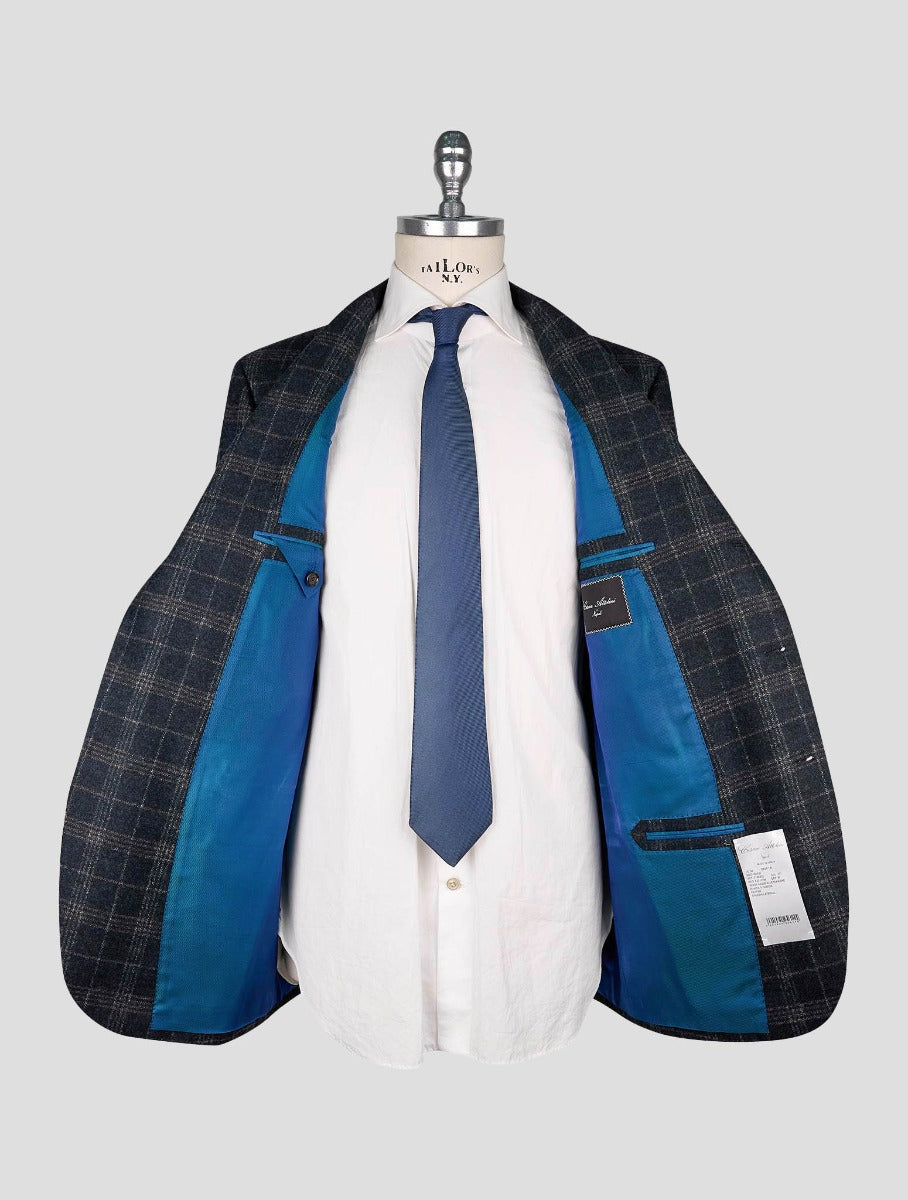 Cesare Attolini Gray Green Wool Pa Blazer