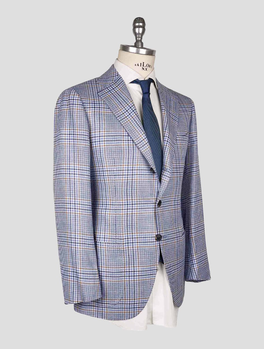 Cesare Attolini  Multicolor cashmere silk linen Blazer