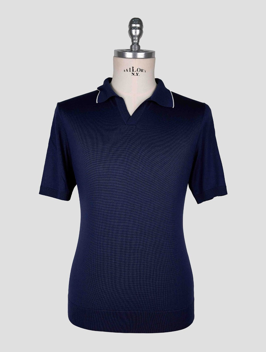 Cesare Attolini Blue Silk Polo