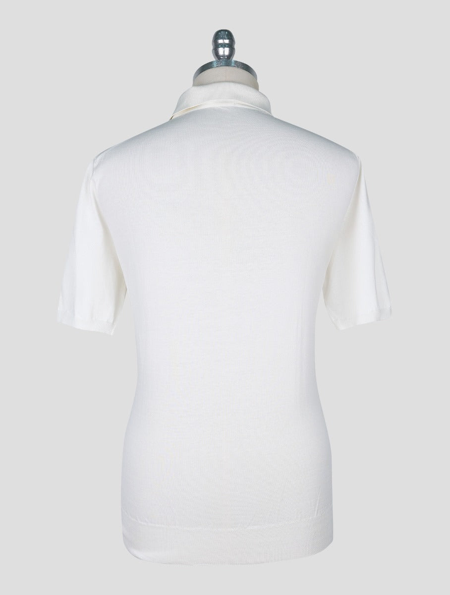 Cesare Attolini White Cotton Polo