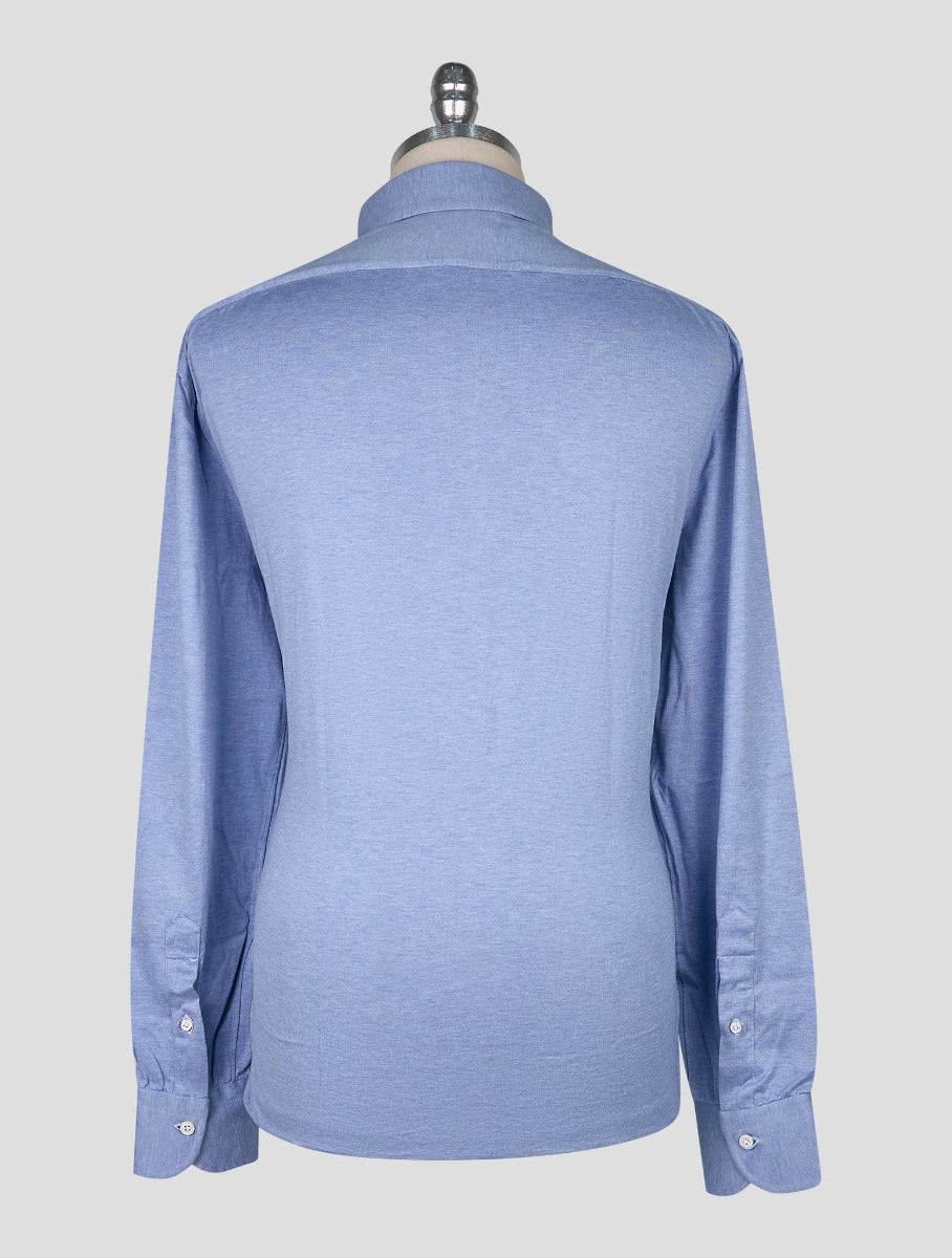 Cesare Attolini Light Blue Cotton Sweater Polo