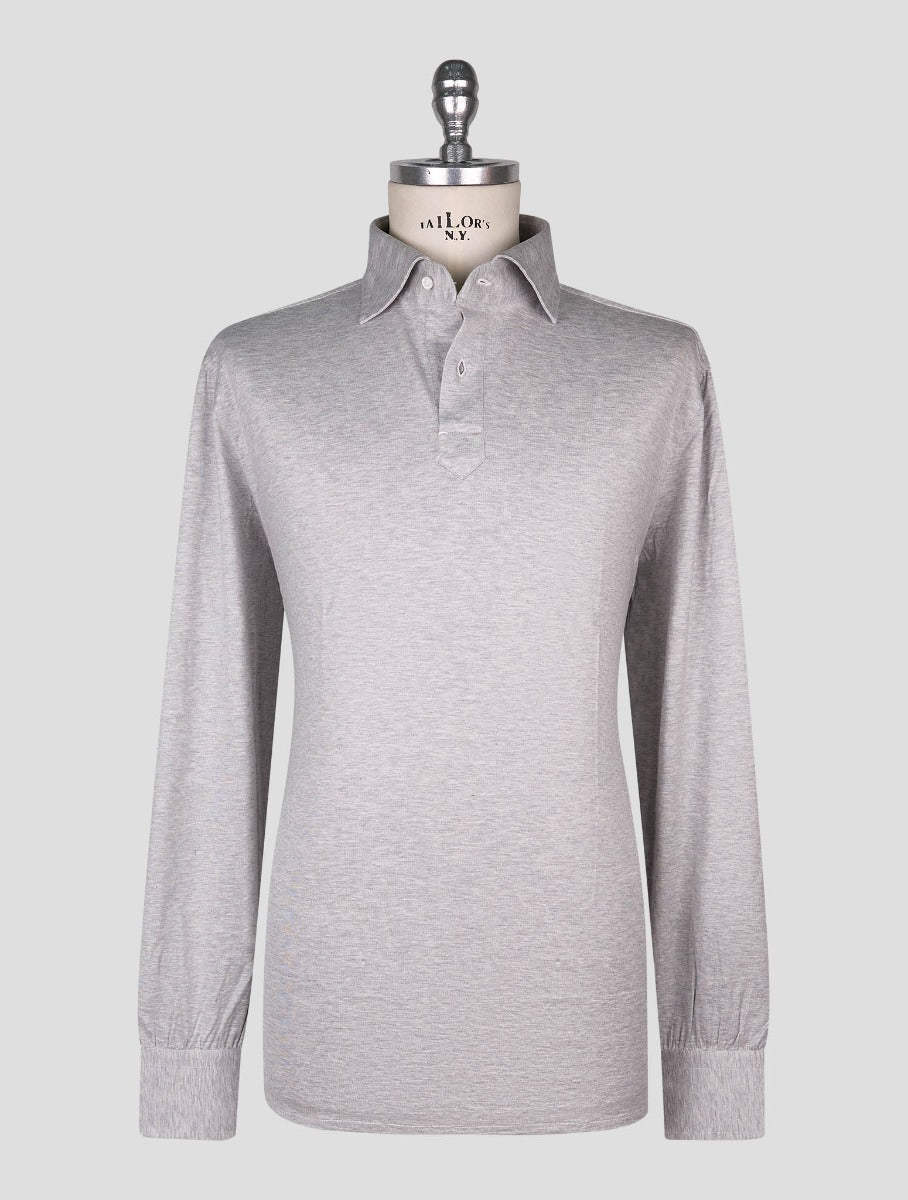 Cesare Attolini Gray Cotton Sweater Polo