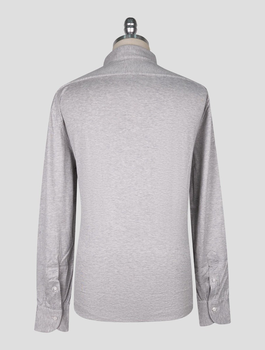 Cesare Attolini Gray Cotton Sweater Polo