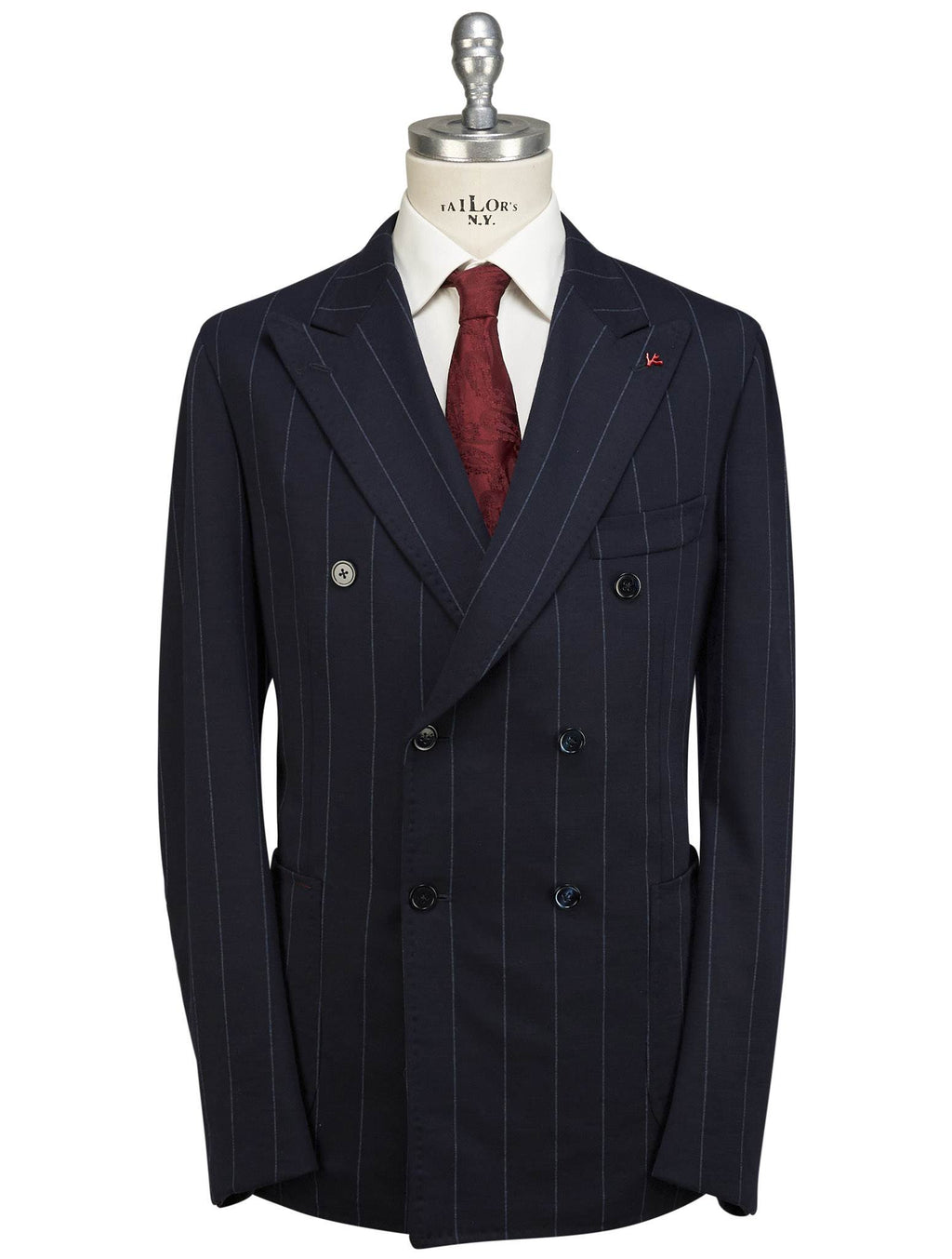 Isaia Blue Wool Pa Ea Blazer