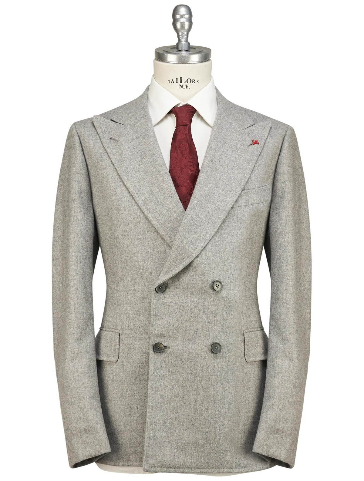Isaia Isaia Gray Wool Cashmere Blazer Gray 000
