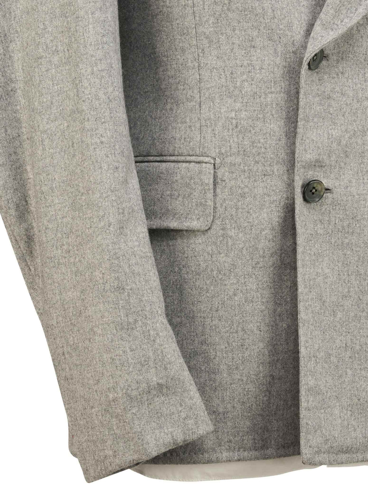 Isaia Gray Wool Cashmere Blazer
