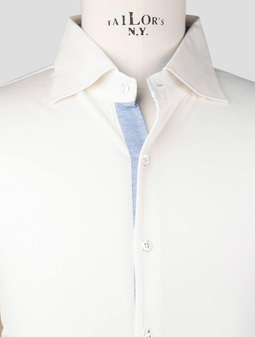 Isaia White Silk Cotton Sweater Polo