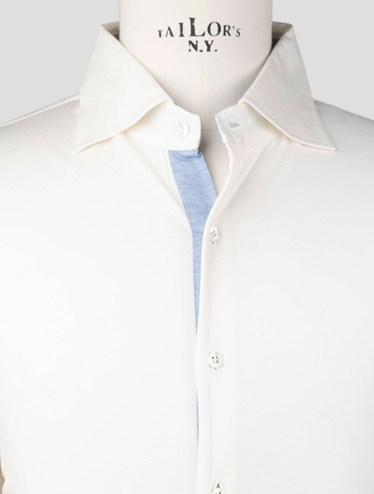 Isaia White Silk Cotton Sweater Polo