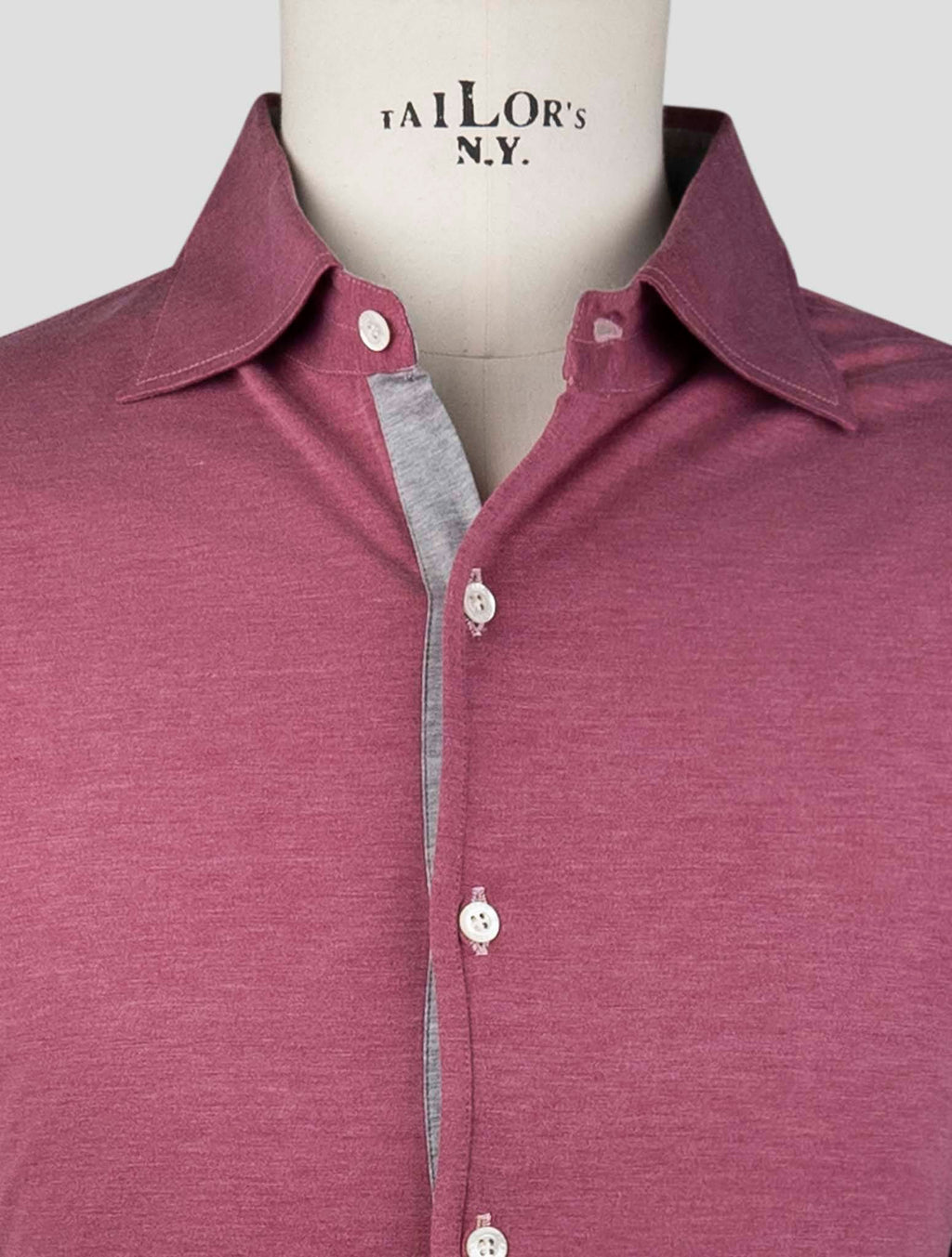 Isaia Violet Silk Cotton Sweater Polo