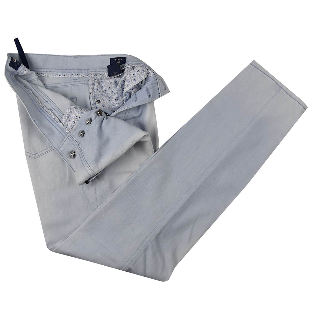 Cesare Attolini CESARE ATTOLINI Light Blue Cotton Pu Jeans Light Blue 001