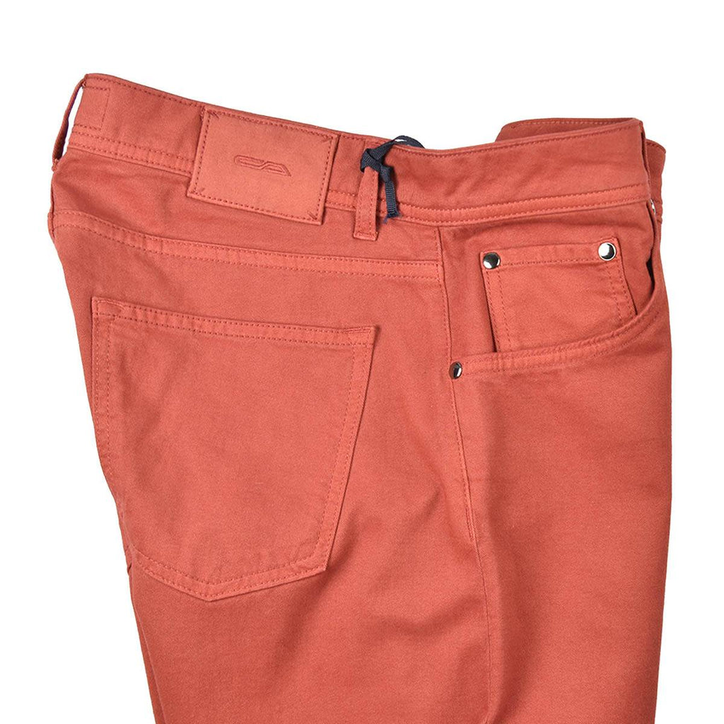 CESARE ATTOLINI Green Cotton Cashmere Ea Jeans