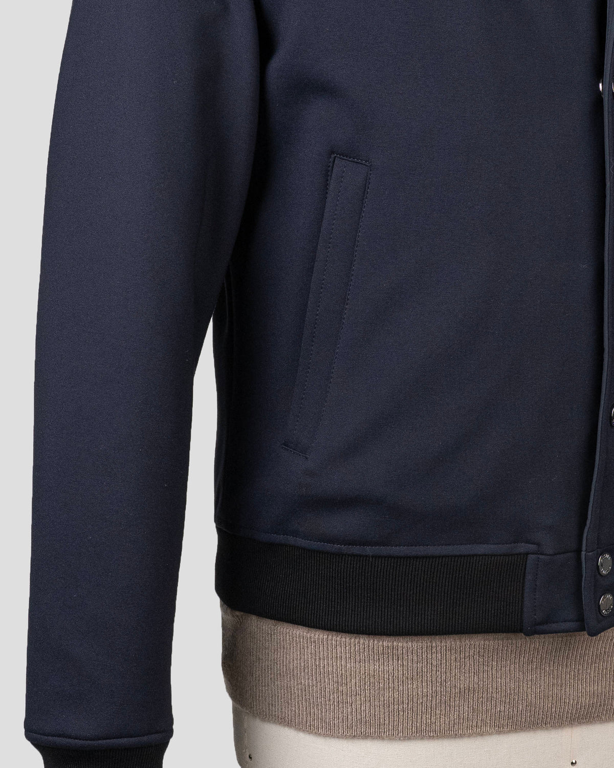 MooRER Blue Viscose Pa Ea Coat