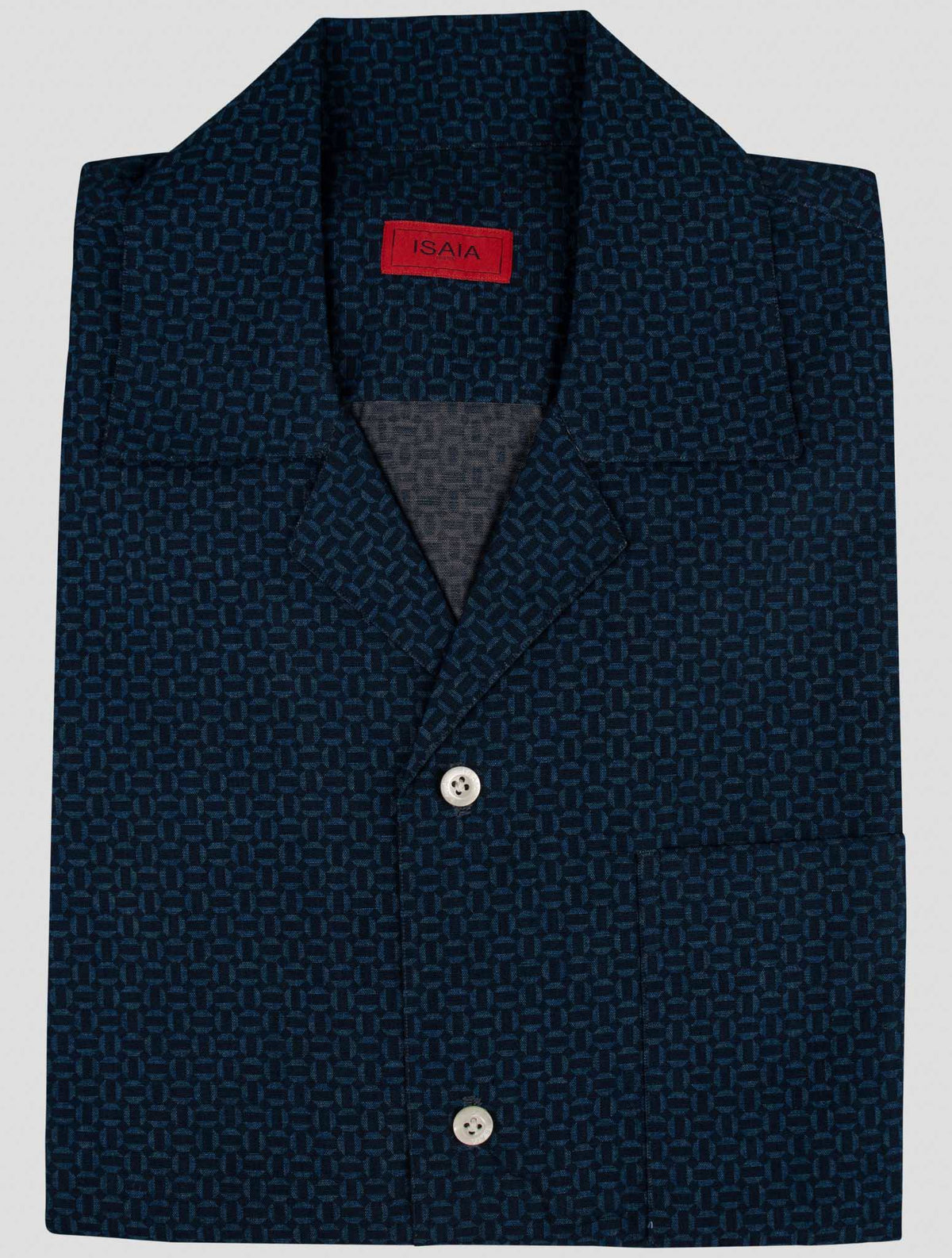 Isaia Blue Cotton Shirt