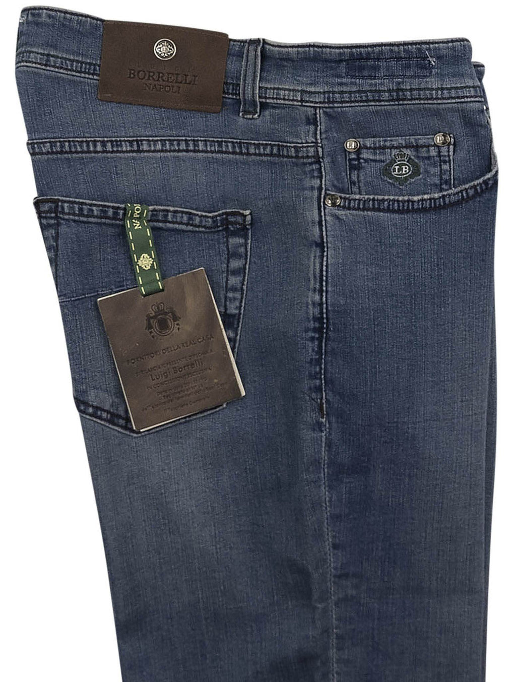 Luigi Borrelli Blue Cotton Ea Jeans
