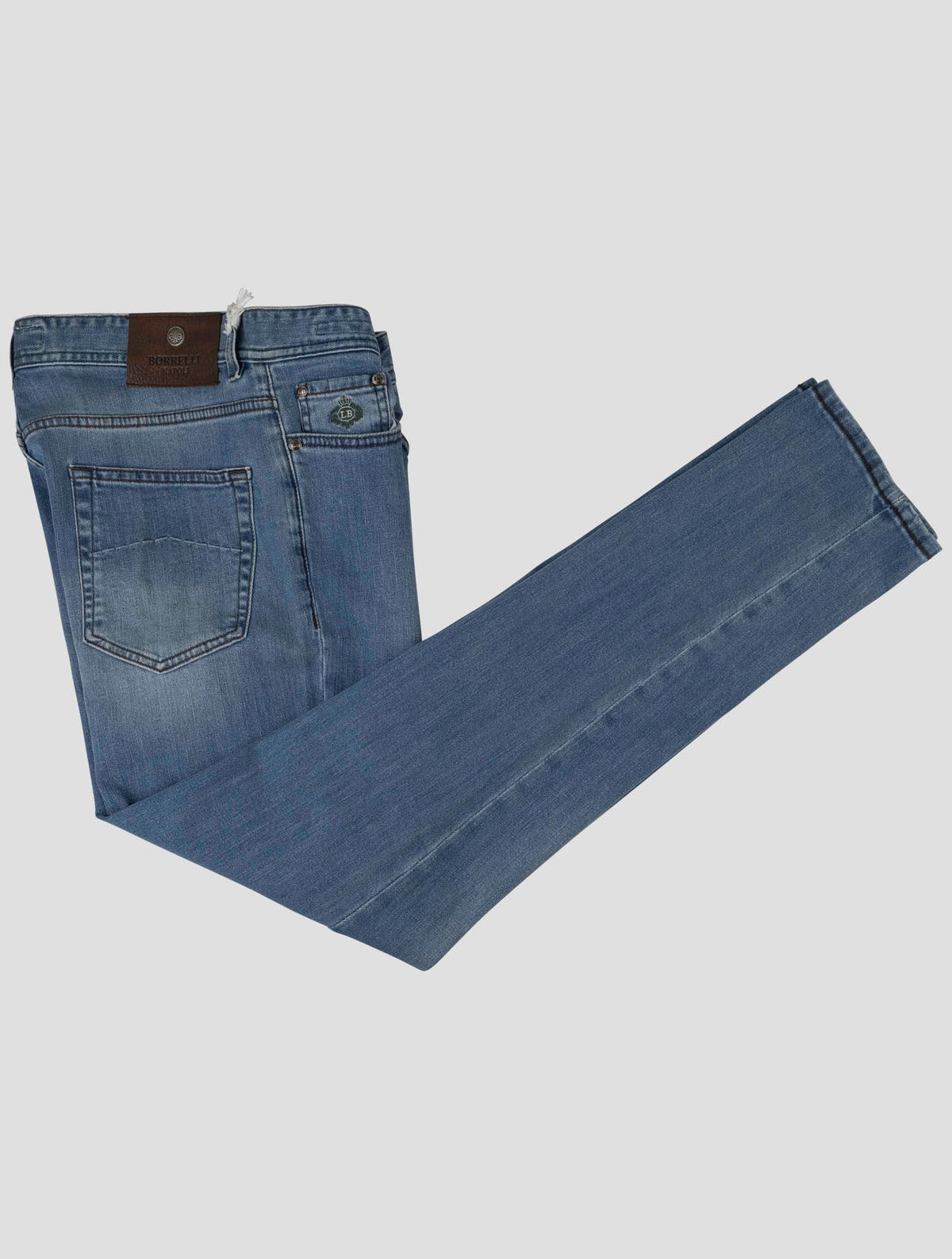 Luigi Borrelli Blue Cotton Ea Jeans
