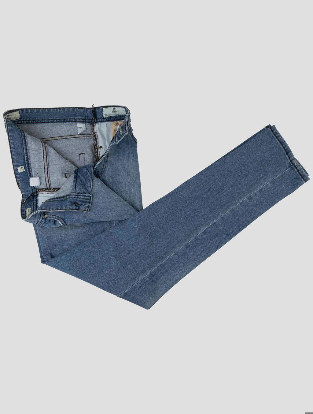 Luigi Borrelli Luigi Borrelli Blue Cotton Ea Jeans Blue 001