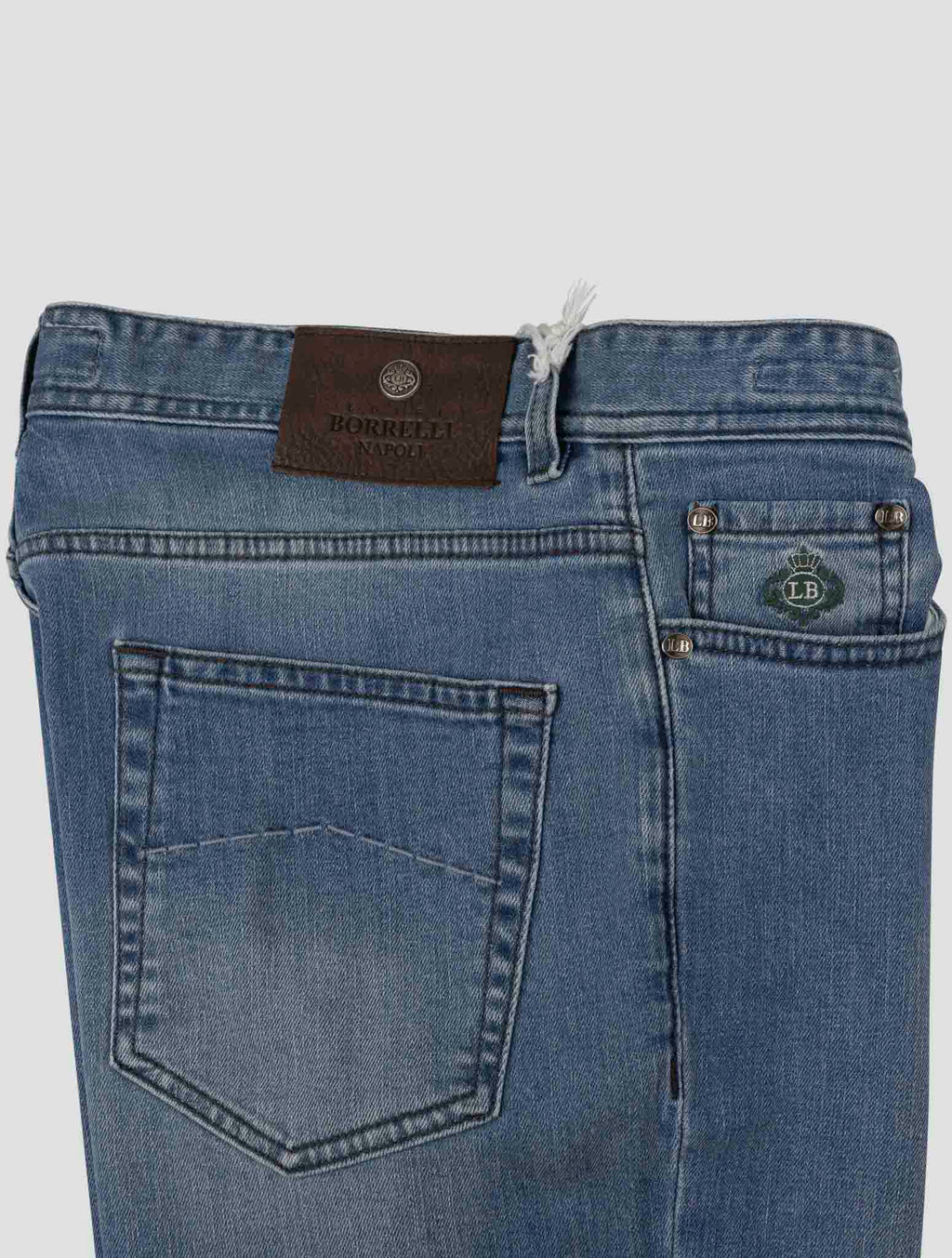 Luigi Borrelli Blue Cotton Ea Jeans