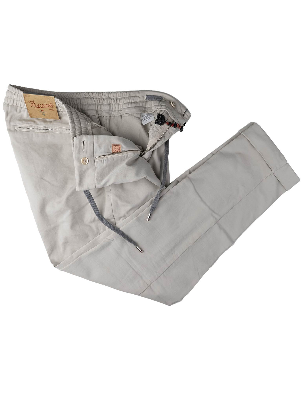 Marco Pescarolo Marco Pescarolo Gray Cotton Silk Ea Pants Gray 001