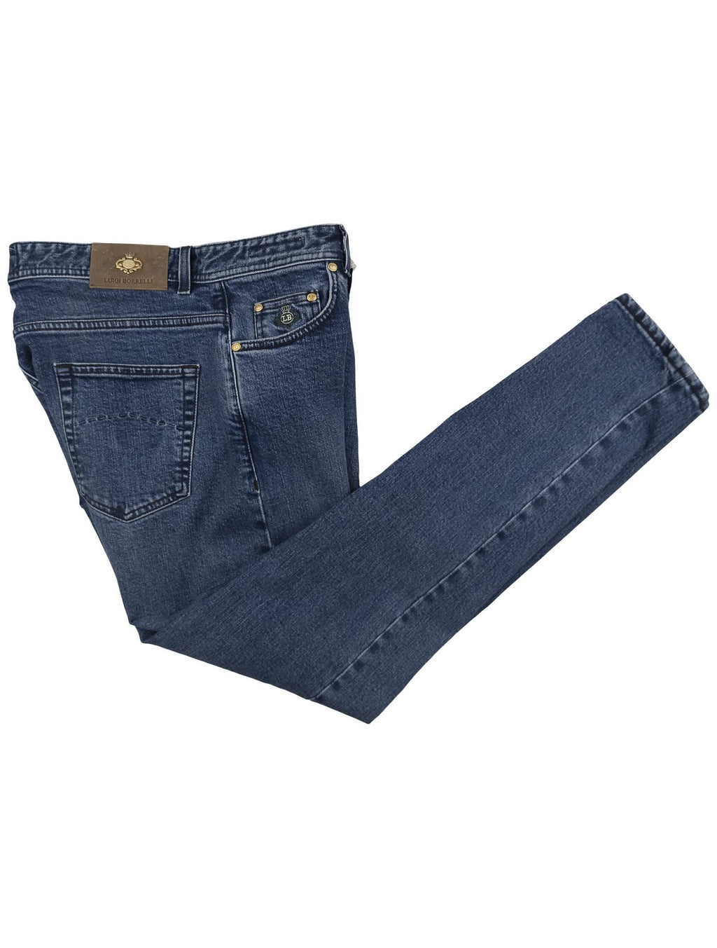 Luigi Borrelli Blue Cotton Pant