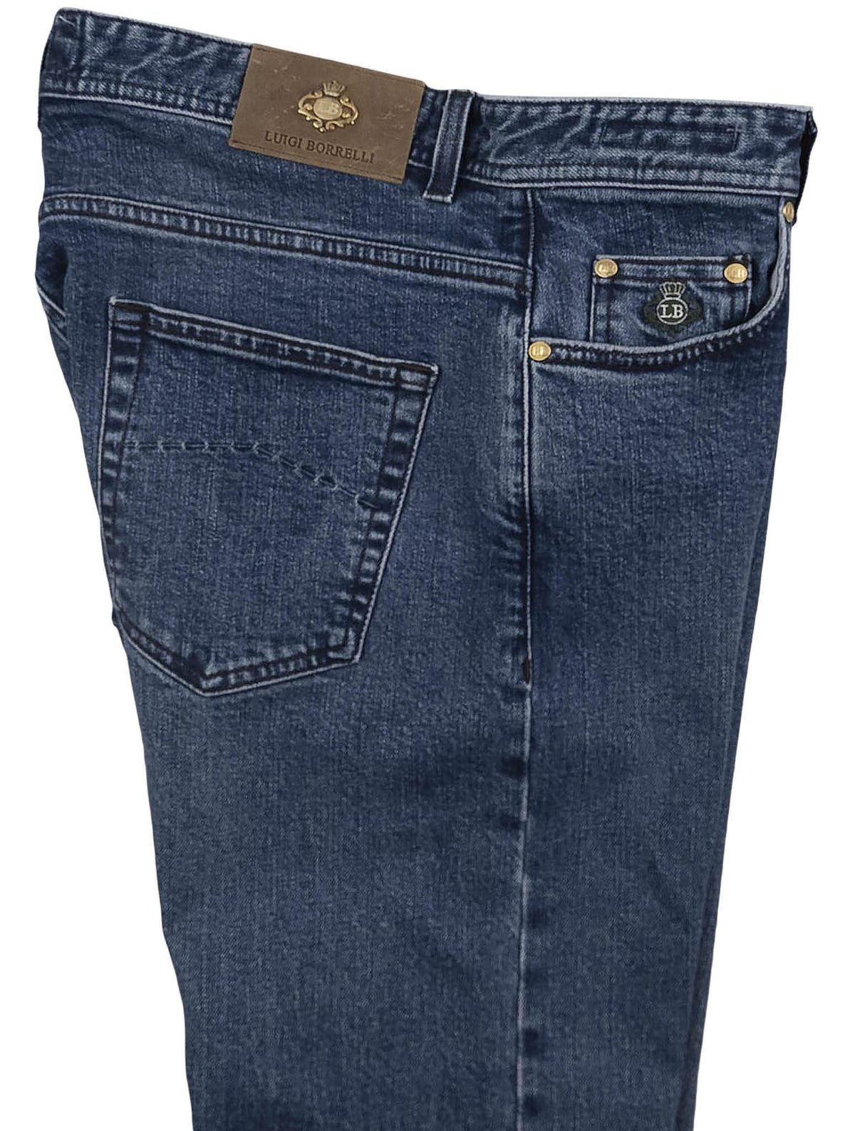 Luigi Borrelli Blue Cotton Pant