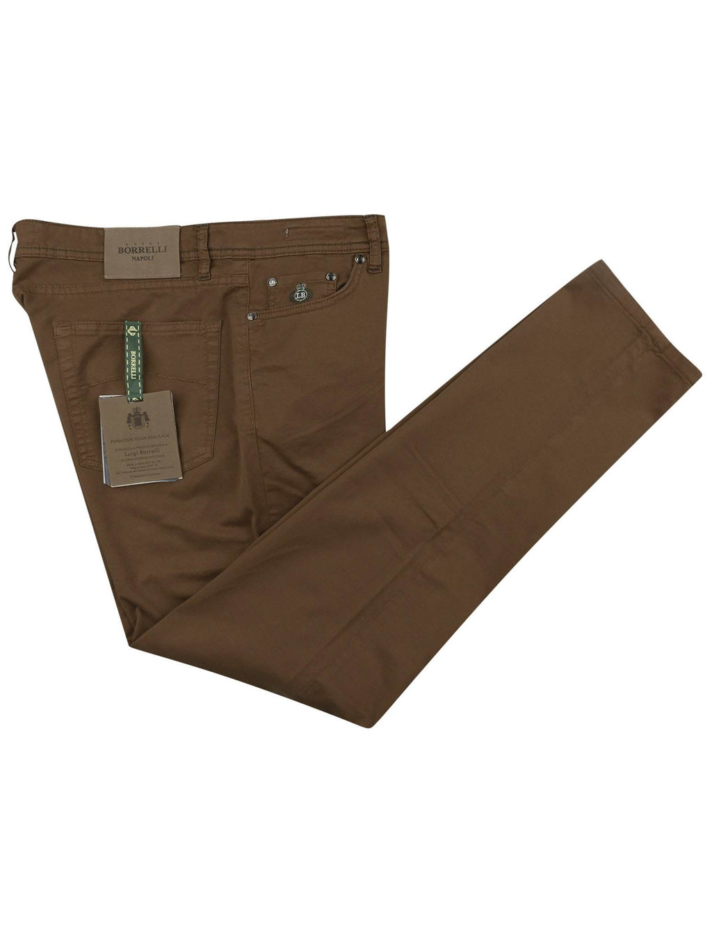 Luigi Borrelli Luigi Borrelli Brown Cotton Ea Jeans Brown 000
