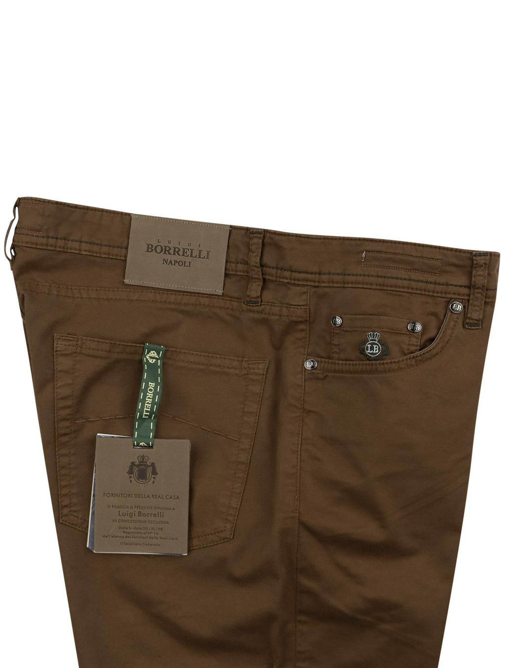 Luigi Borrelli Brown Cotton Ea Jeans