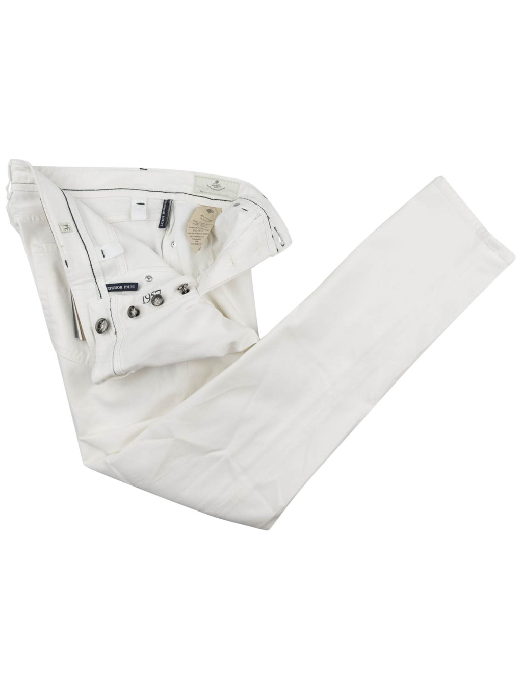 Luigi Borrelli Luigi Borrelli White Cotton Ea Jeans White 001
