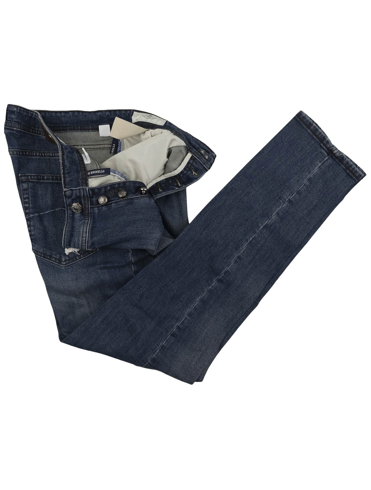 Luigi Borrelli Luigi Borrelli Blue Cotton Ea Jeans Blue 001