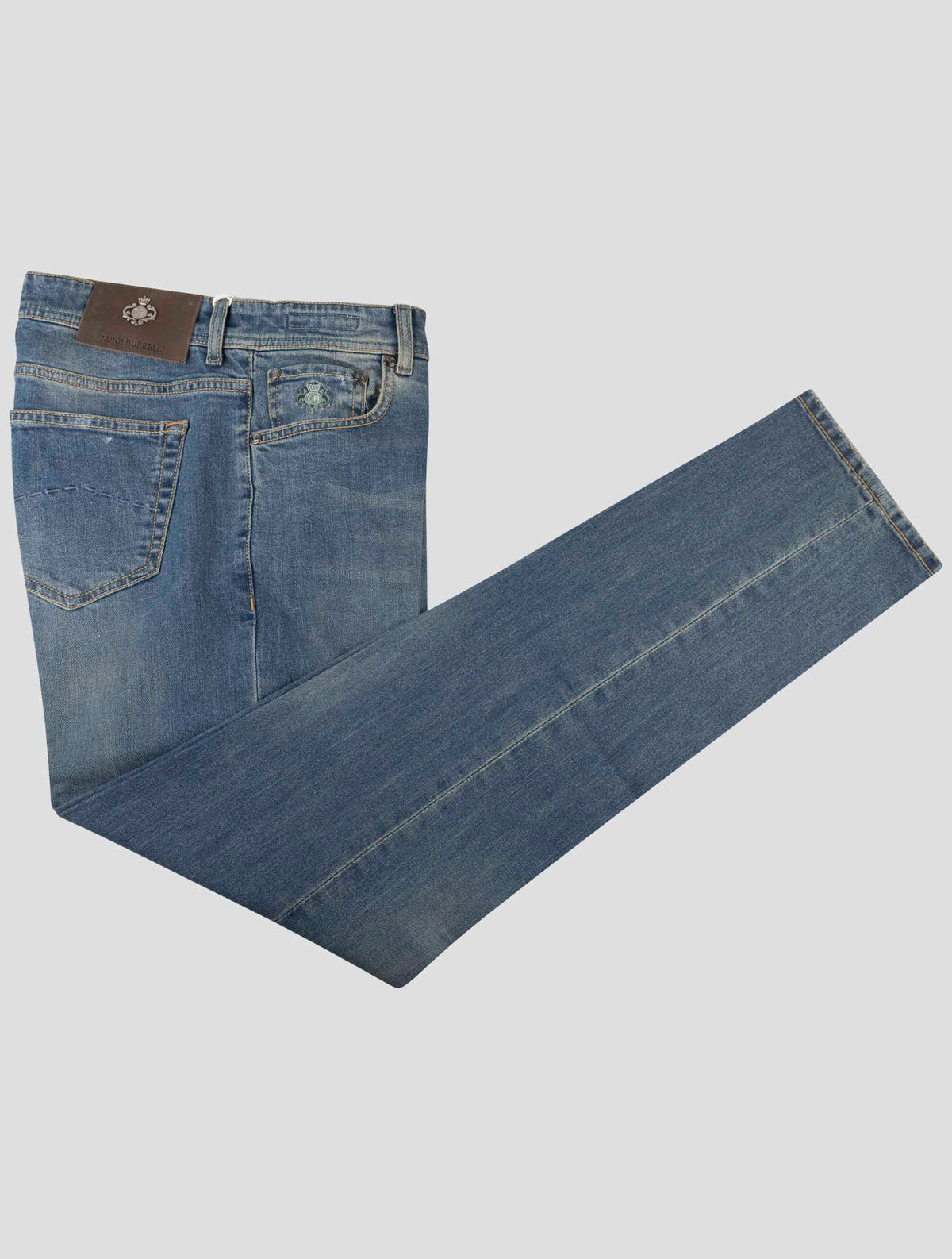 Luigi Borrelli Blue Cotton Pa Jeans