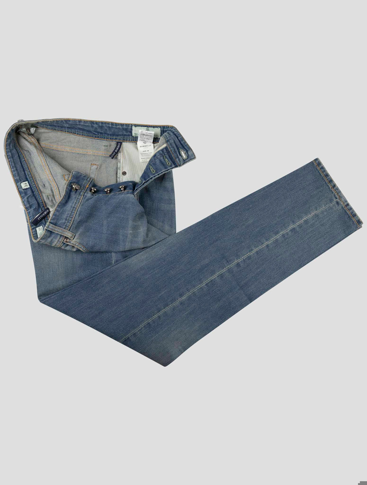 Luigi Borrelli Luigi Borrelli Blue Cotton Pa Jeans Blue 001