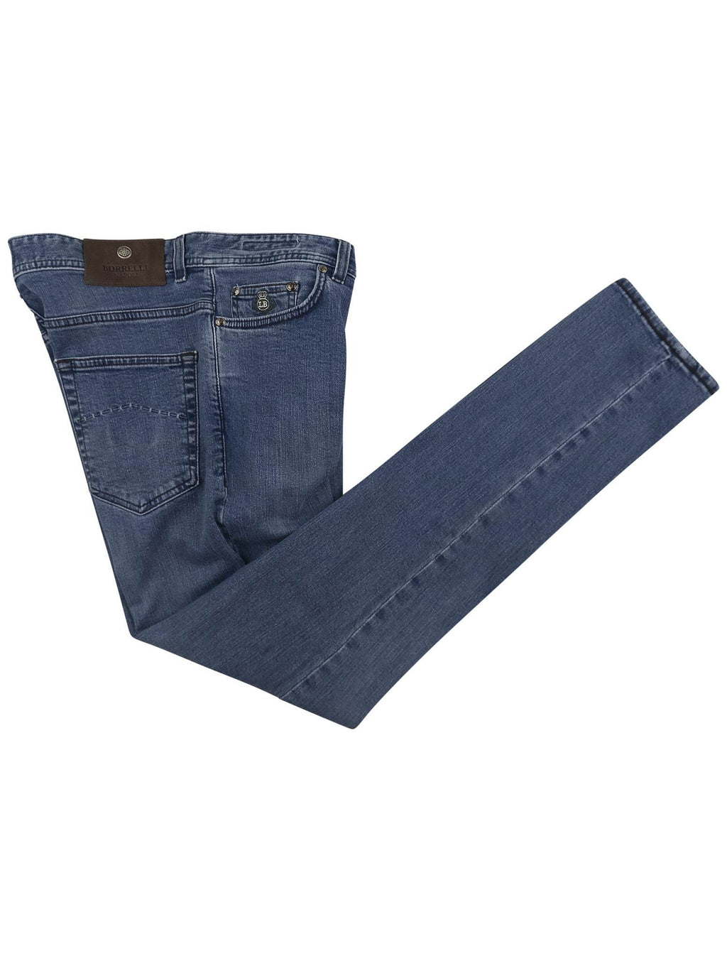 Luigi Borrelli Blue Cotton Ea Jeans