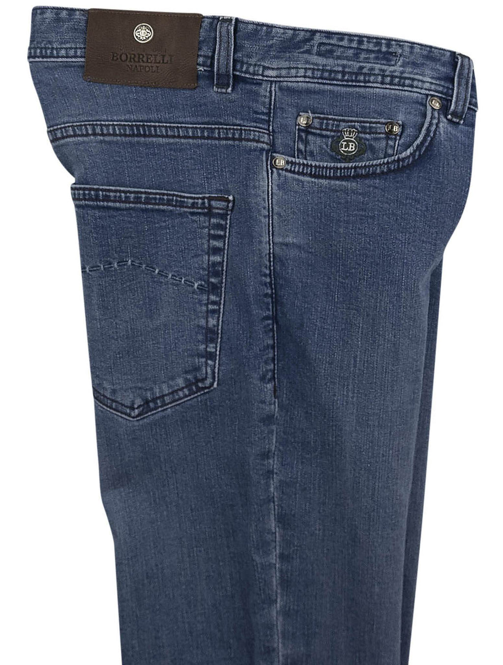 Luigi Borrelli Blue Cotton Ea Jeans