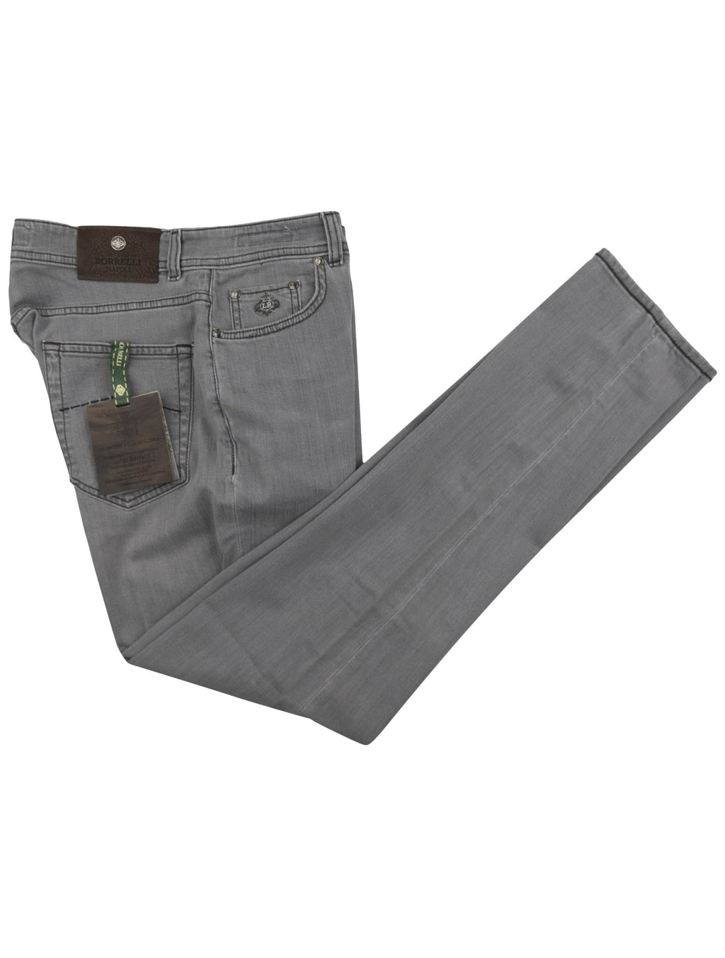 Luigi Borrelli Gray Cotton Ea Jeans