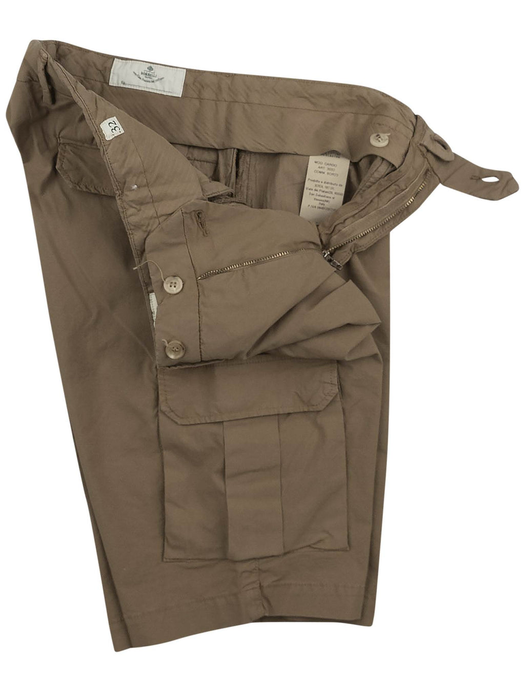 Luigi Borrelli Luigi Borrelli Beige Cotton Ea Short Pant Beige 001