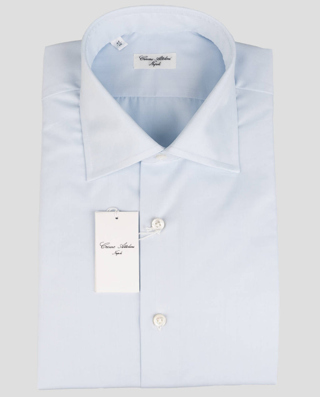 Cesare Attolini Light Blue Cotton Shirt