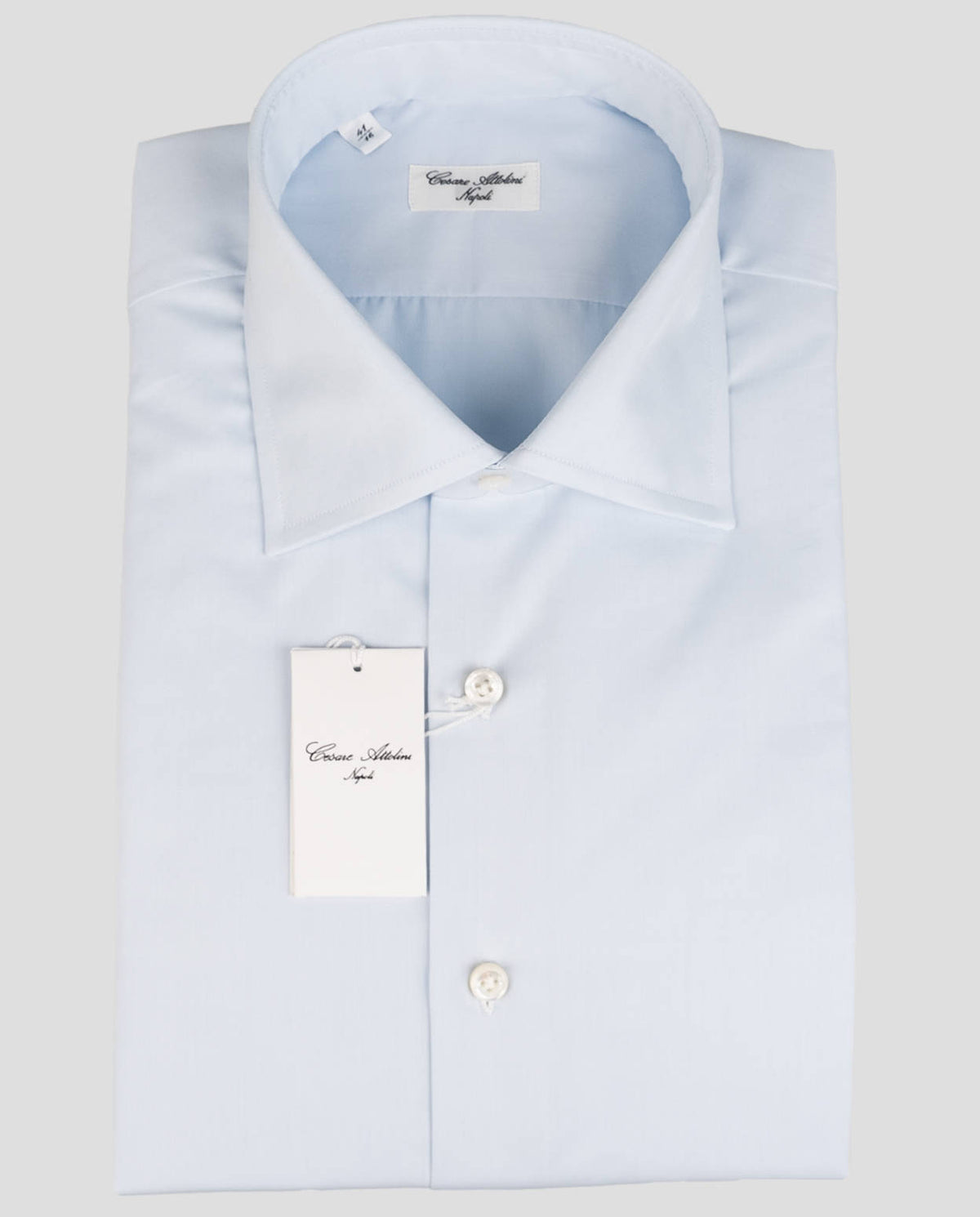 Cesare Attolini Light Blue Cotton Shirt
