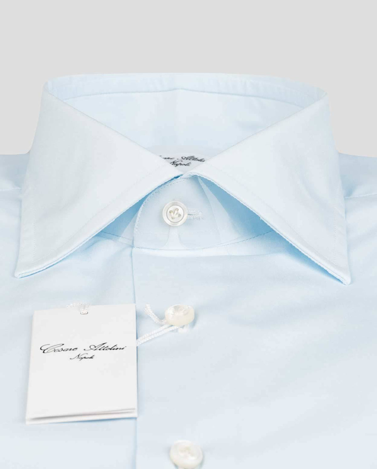 Cesare Attolini Cesare Attolini Light Blue Cotton Shirt Light Blue 001