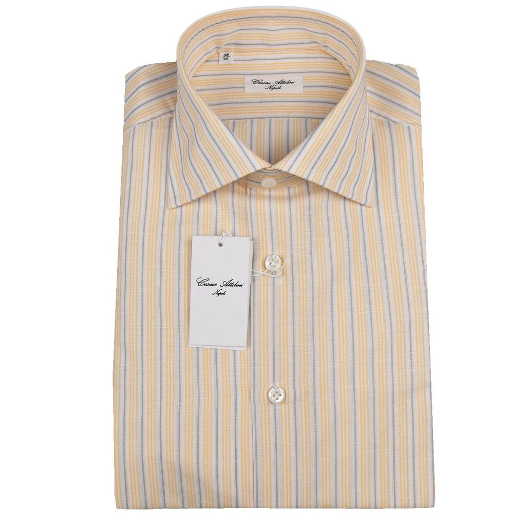 Cesare Attolini Cesare Attolini Multicolor Linen Cotton Shirt Multicolor 000