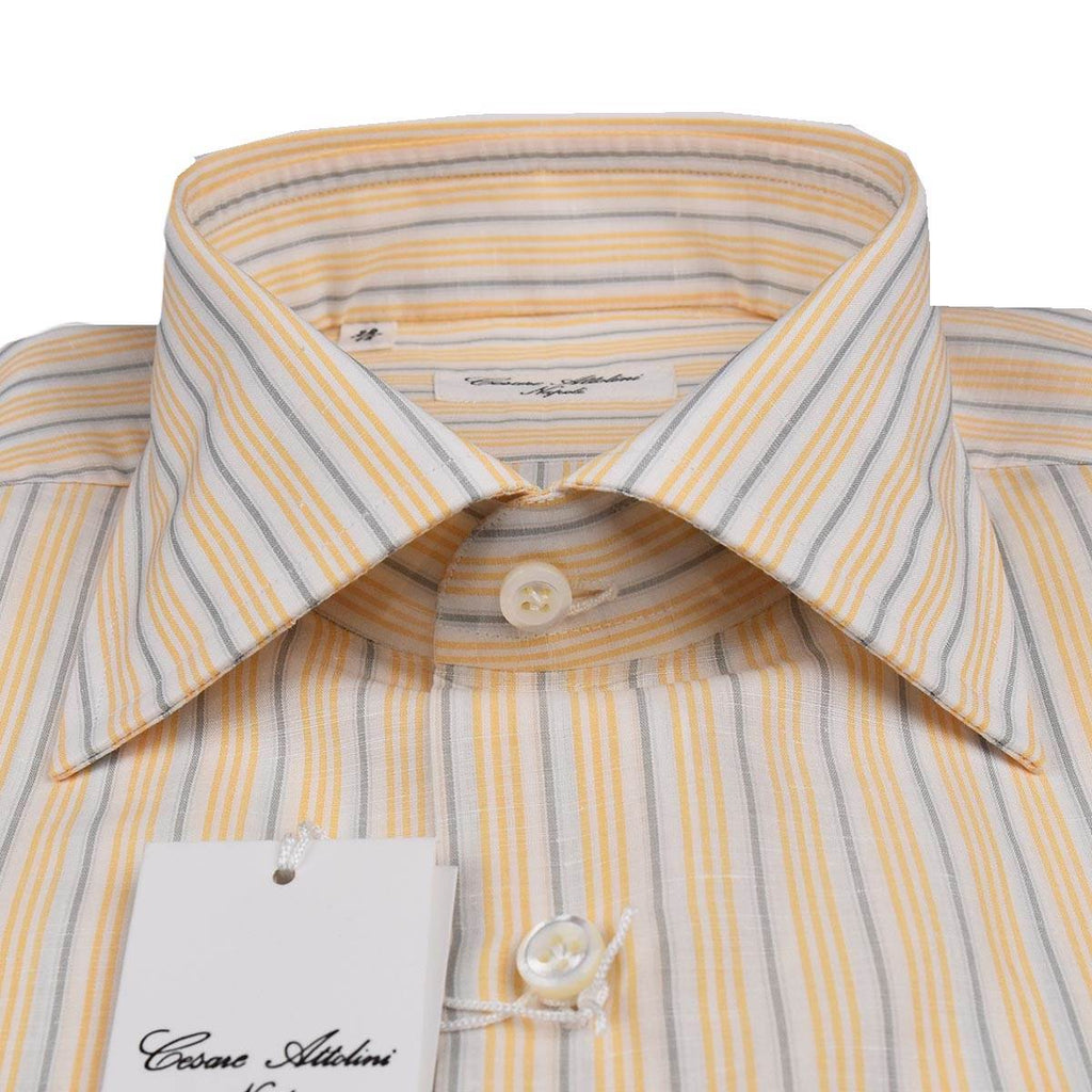 Cesare Attolini Cesare Attolini Multicolor Linen Cotton Shirt Multicolor 001
