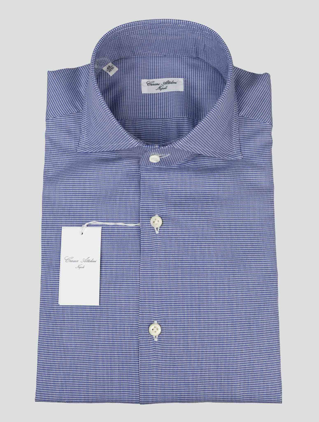 Cesare Attolini Blue Cotton Shirt