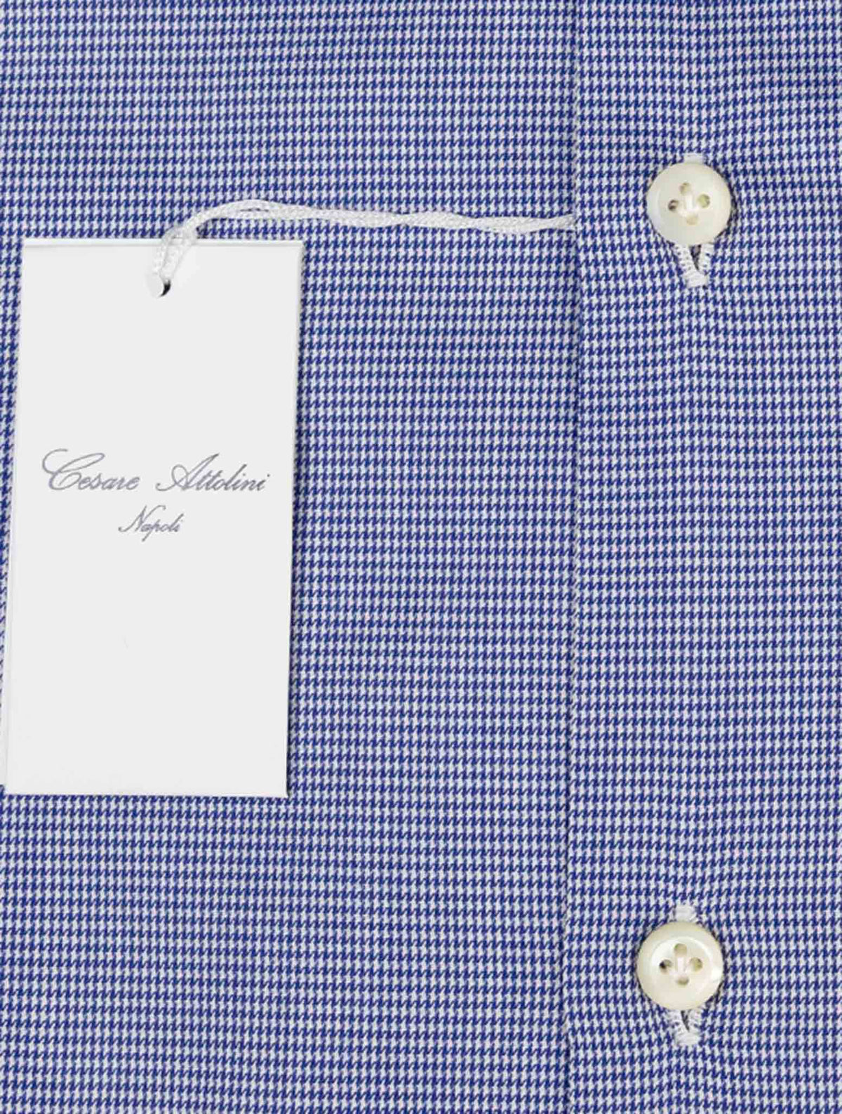 Cesare Attolini Blue Cotton Shirt