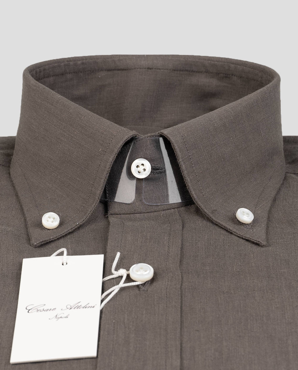 Cesare Attolini Cesare Attolini Green Linen Shirt Green 001