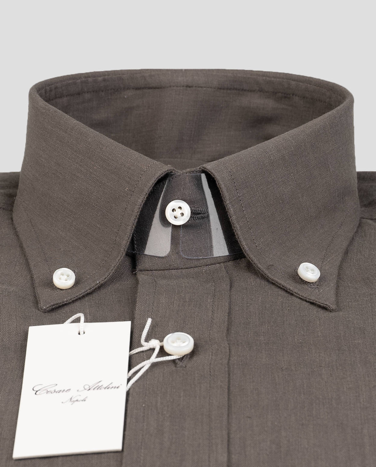 Cesare Attolini Cesare Attolini Green Linen Shirt Green 001