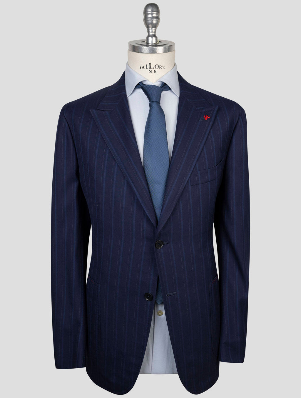 Isaia Isaia Blue  Wool silk Suit Blue 000