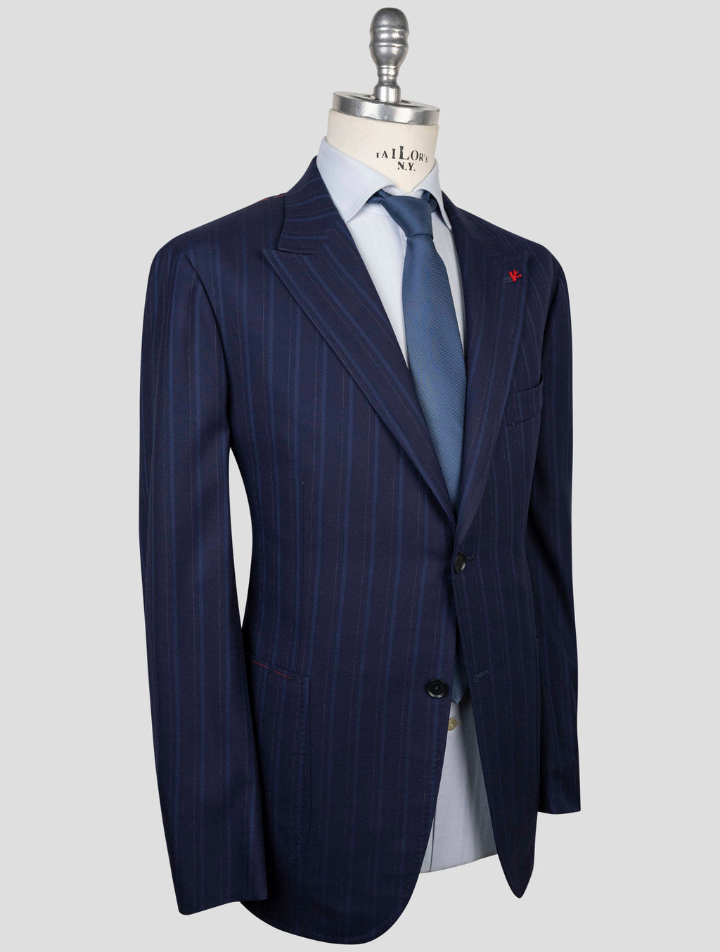 Isaia Isaia Blue  Wool silk Suit Blue 001