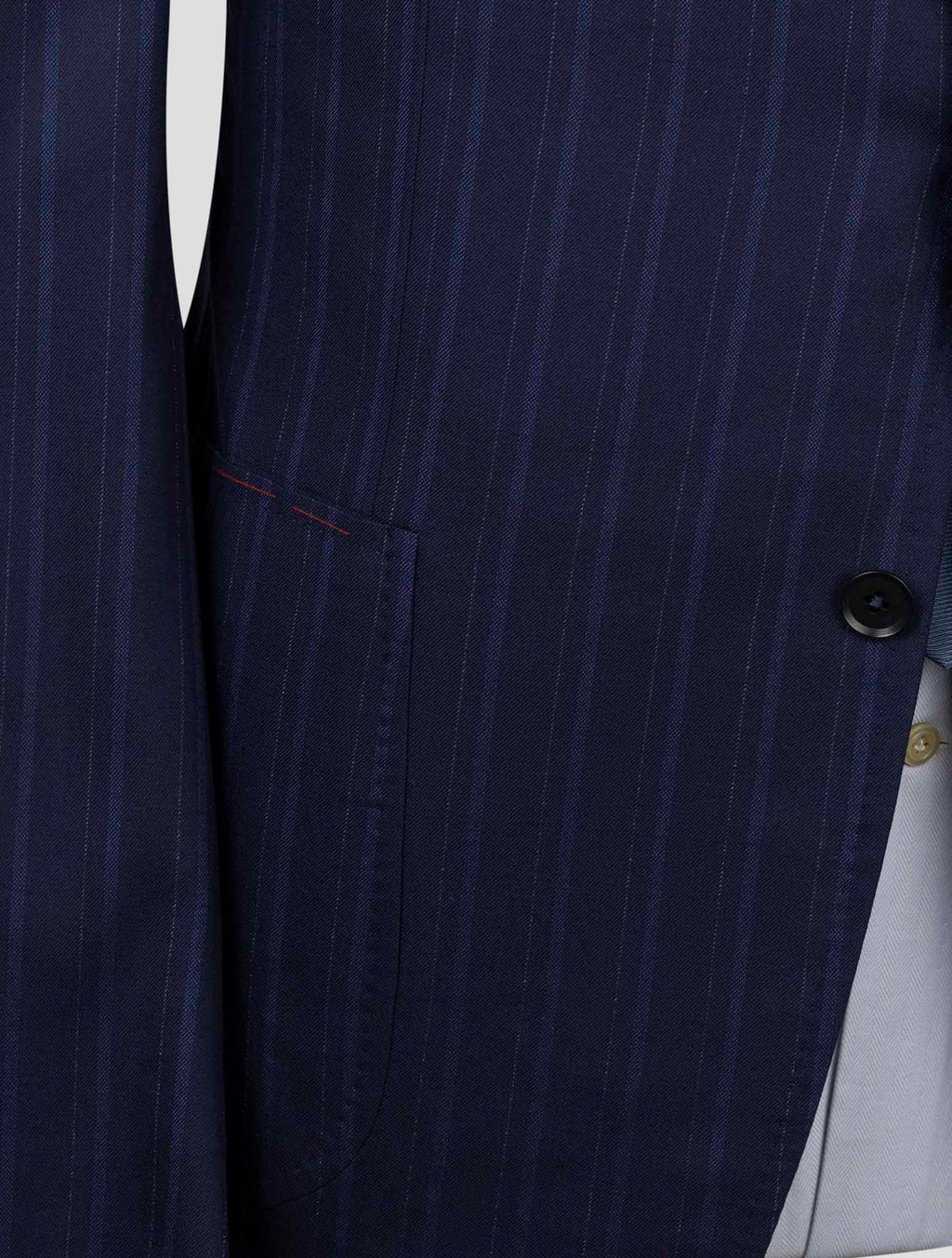 Isaia Blue Wool silk Suit