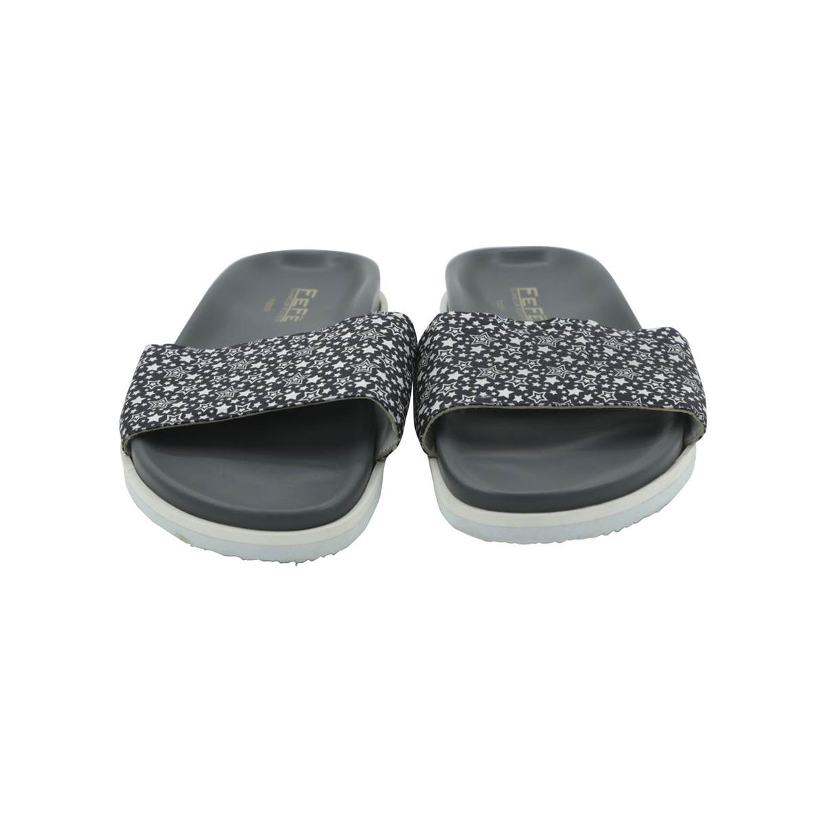 FeFè Napoli Fefè Blue White Silk Sliders Blue/White 001