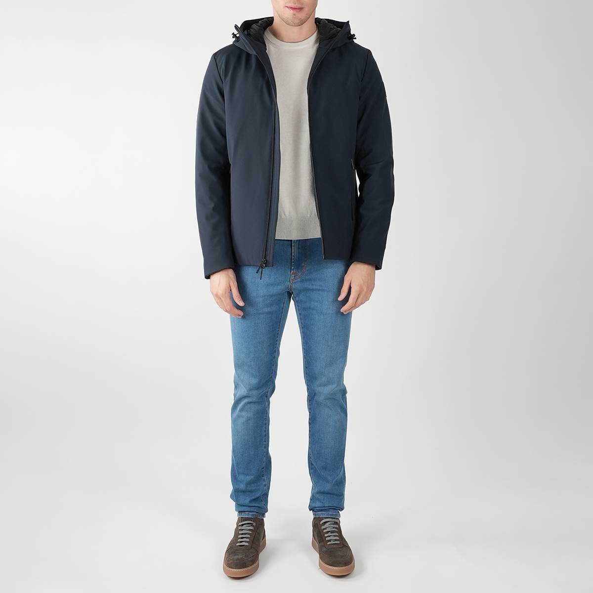 Woolrich Woolrich Blue Pl Pacific Soft Shell Coat Blue 001